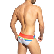 ES Collection Rainbow ES Swim Brief White 2101