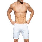 ES Collection Pockets Cargo Bermuda White ESJ056
