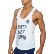 ES Collection Fit Never Back Down Tank Top White TS169