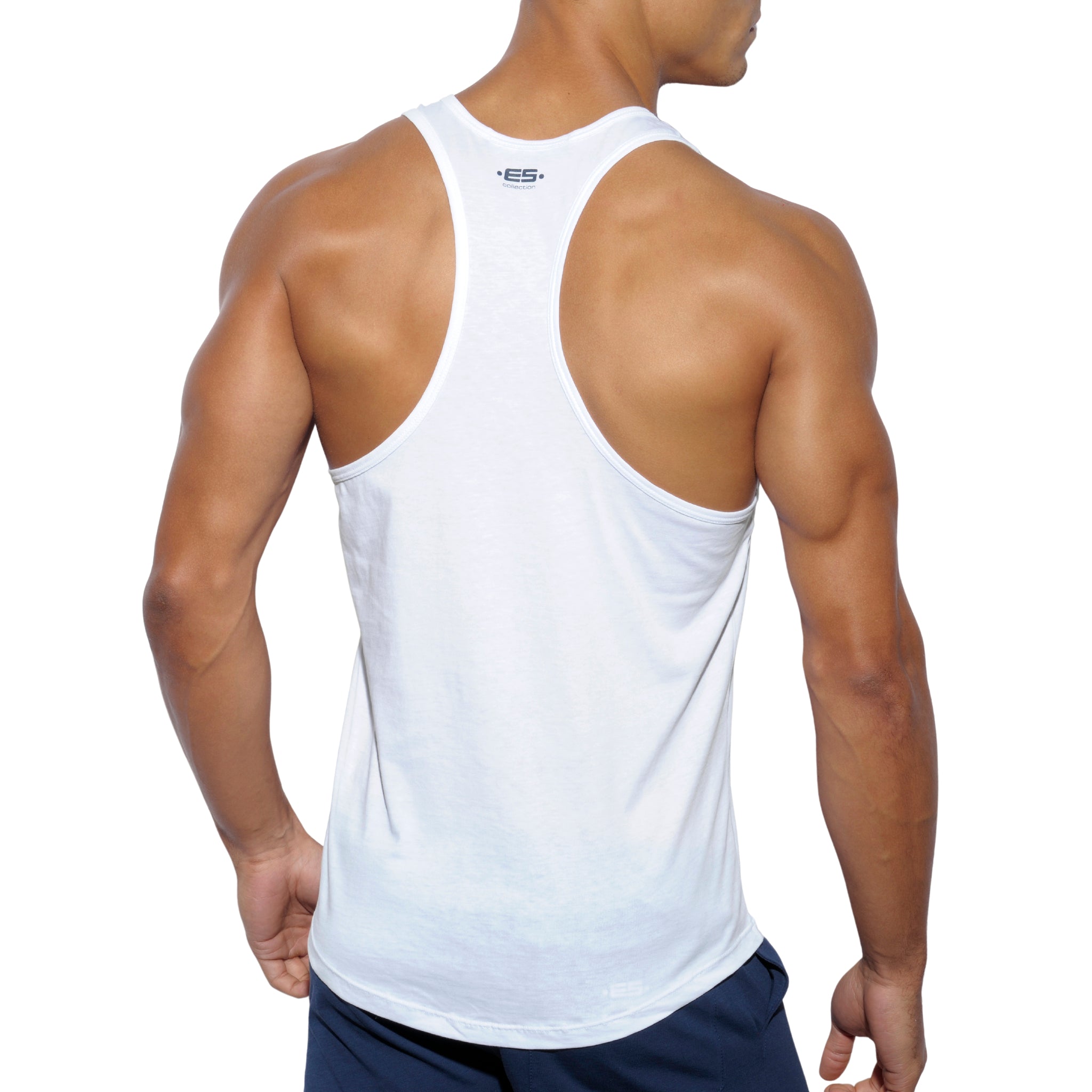 ES Collection Fit Never Back Down Tank Top White TS169
