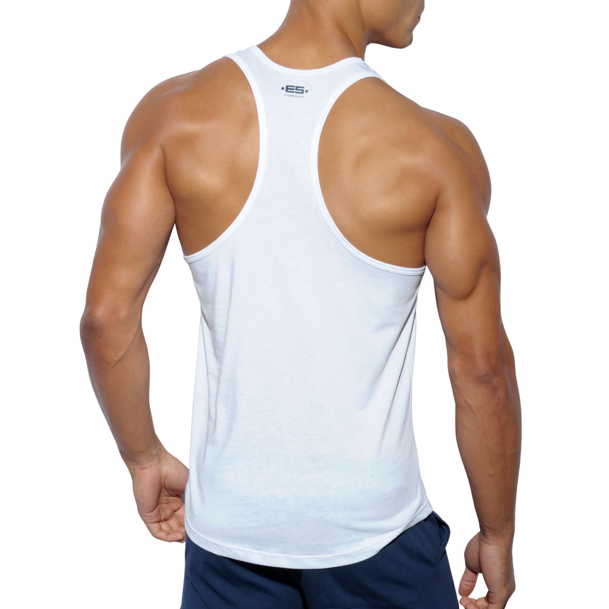 ES Collection Fit Never Back Down Tank Top White TS171