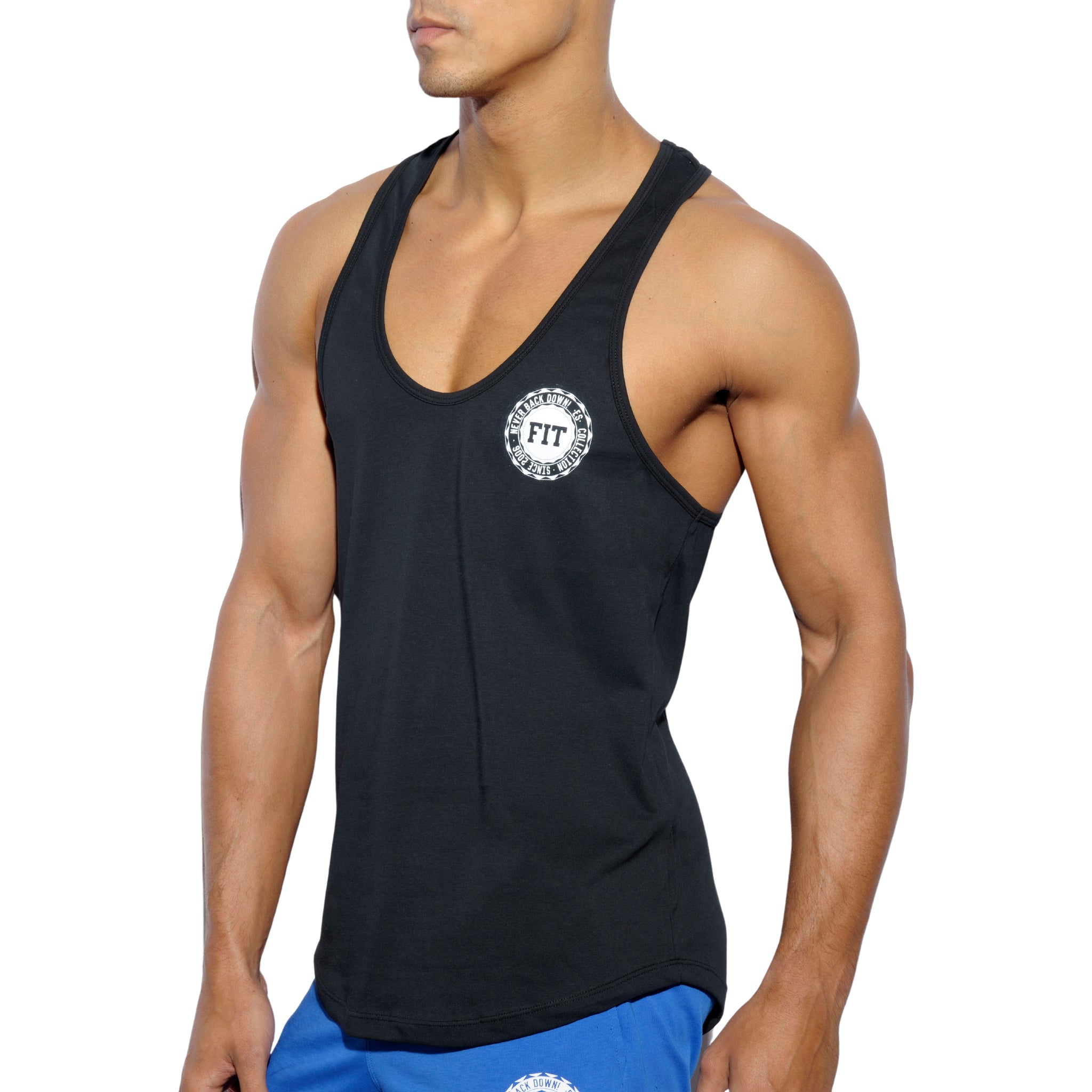 ES Collection Fit Never Back Down Tank Top Black TS171