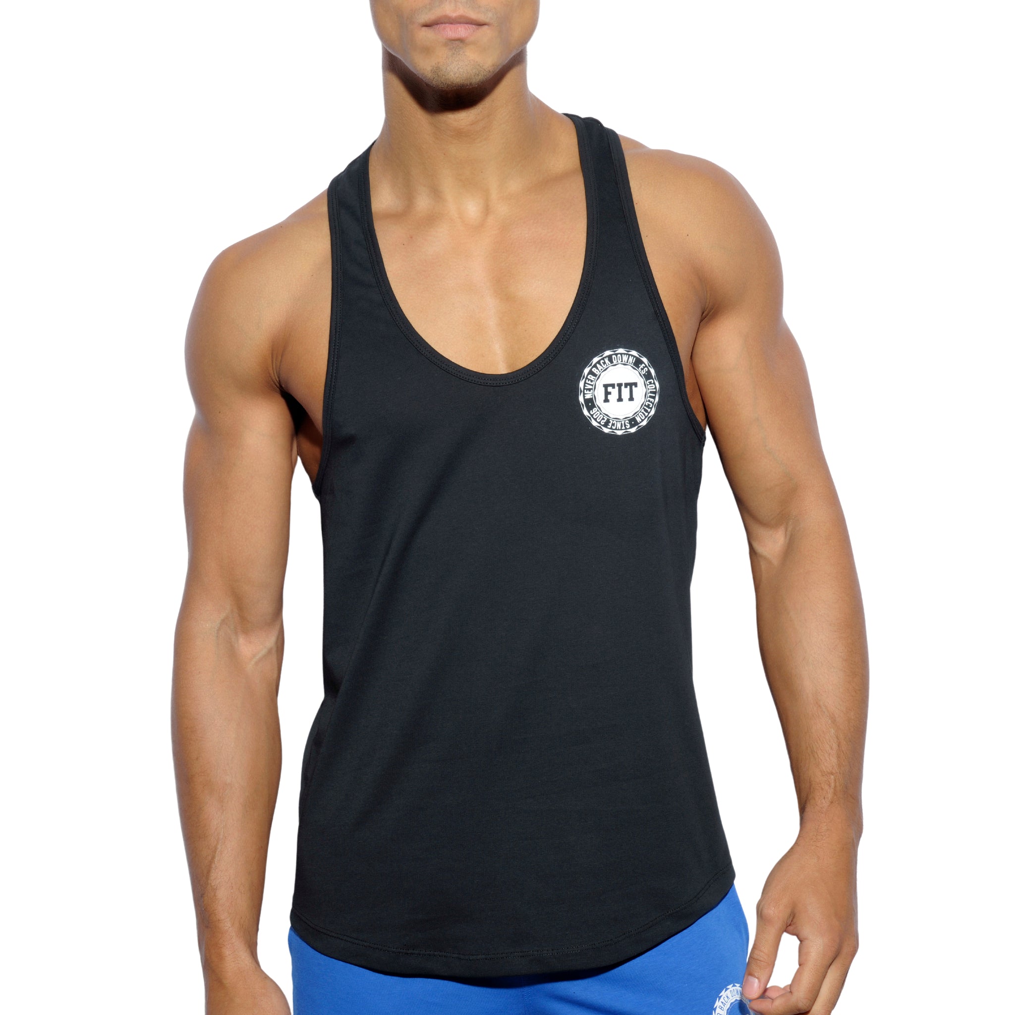 ES Collection Fit Never Back Down Tank Top Black TS171