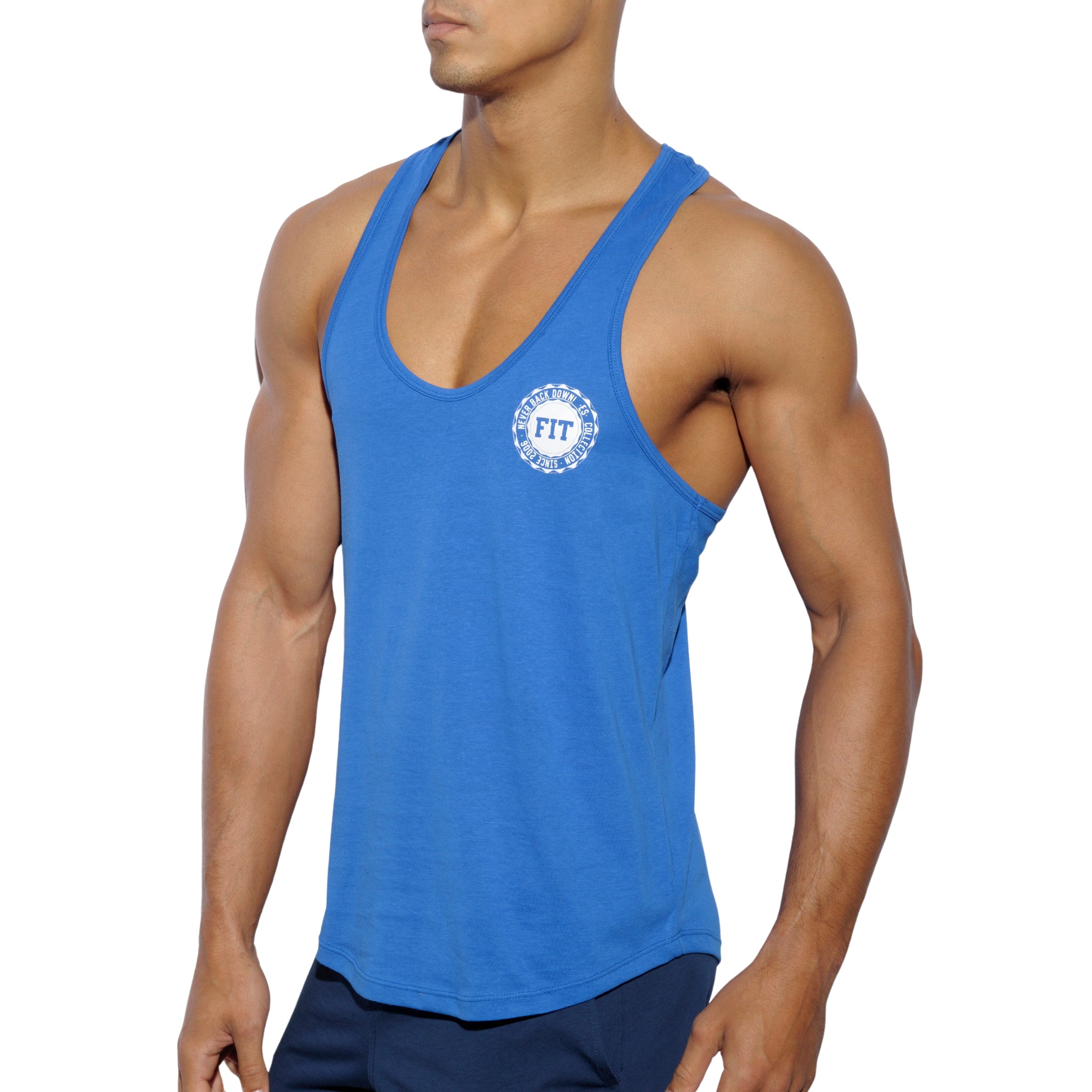 ES Collection Fit Never Back Down Tank Top Royal Blue TS171