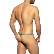 ES Collection Shiny Recycled Rib Thong Khaki UN555