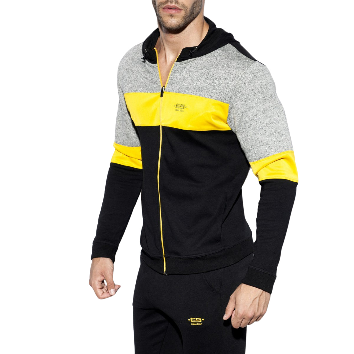 ES Collection Rustic Combi Sport Jacket Black SP223