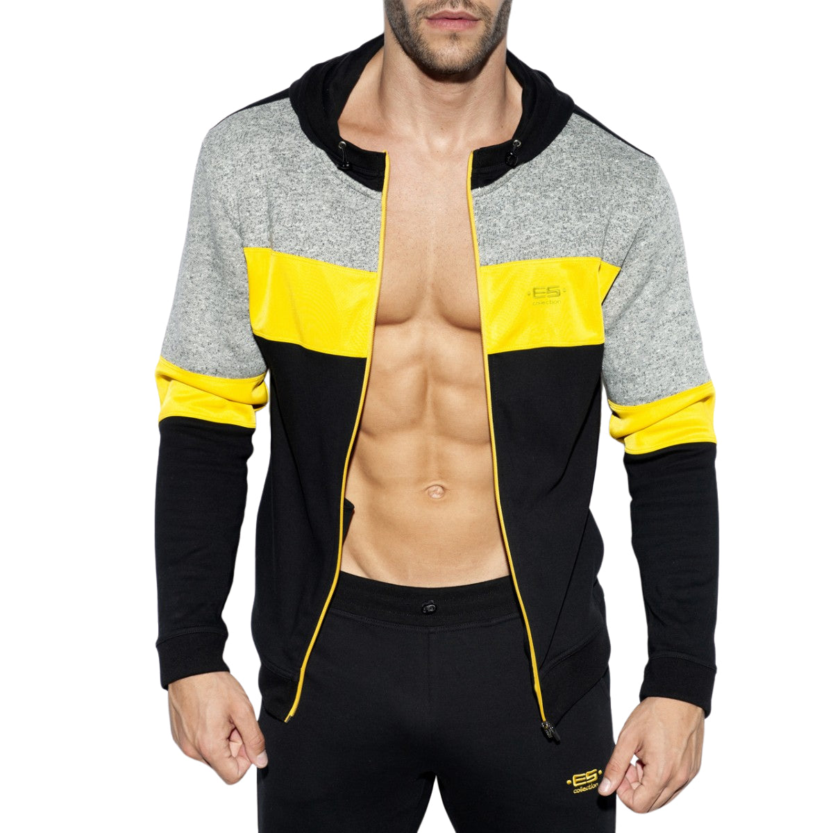 ES Collection Rustic Combi Sport Jacket Black SP223