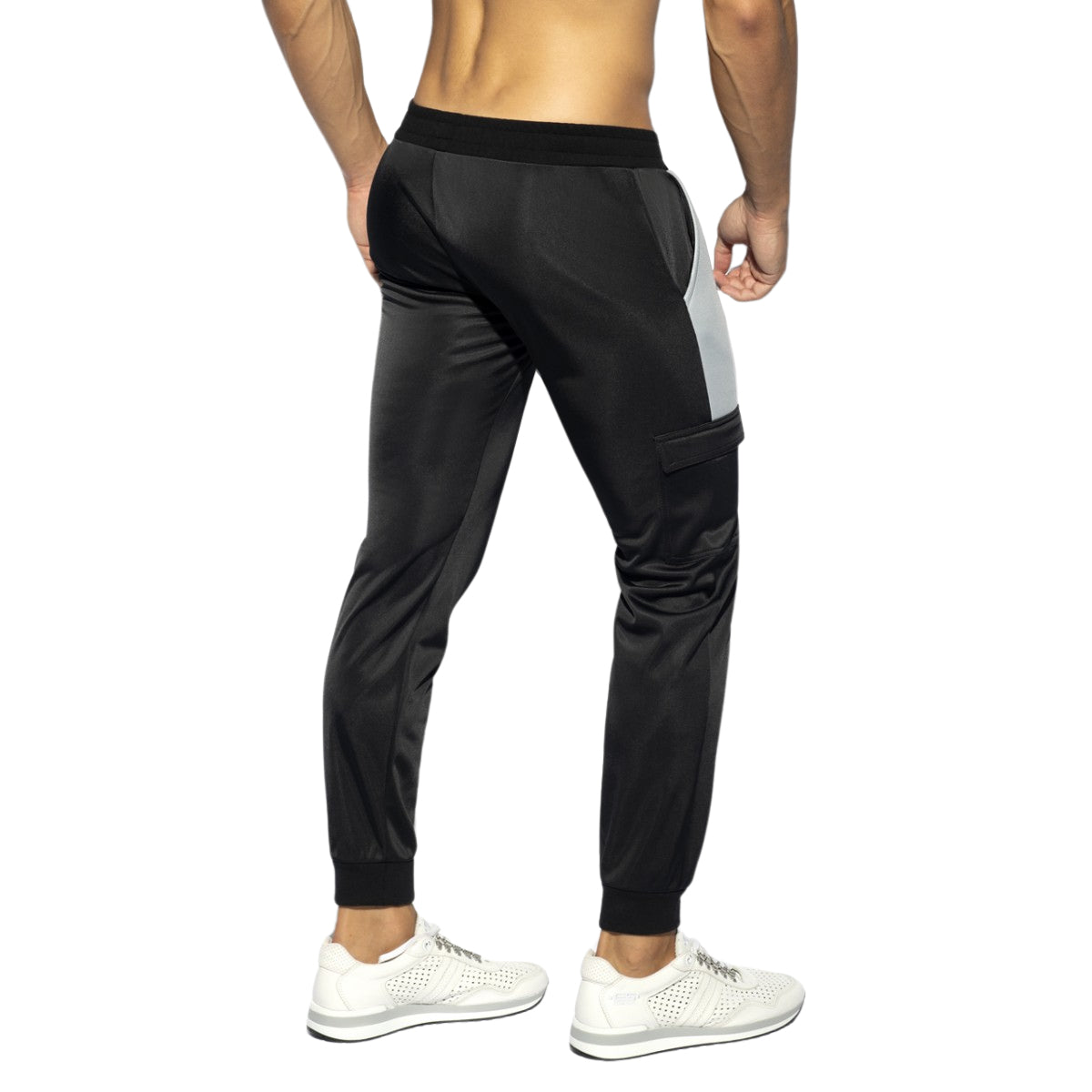 ES Collection Foam Patches Sports Pants Black SP269