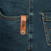 ES Collection Urban Denim Jumpsuit Shorts Dark Jeans ESJ069
