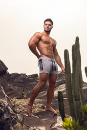 ES Collection First Class Athletic Shorts Heather Grey SP298