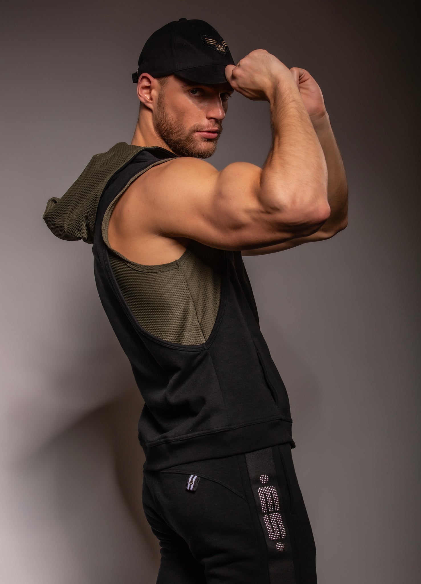 ES Collection First Class Athletic Hoodie Black SP295