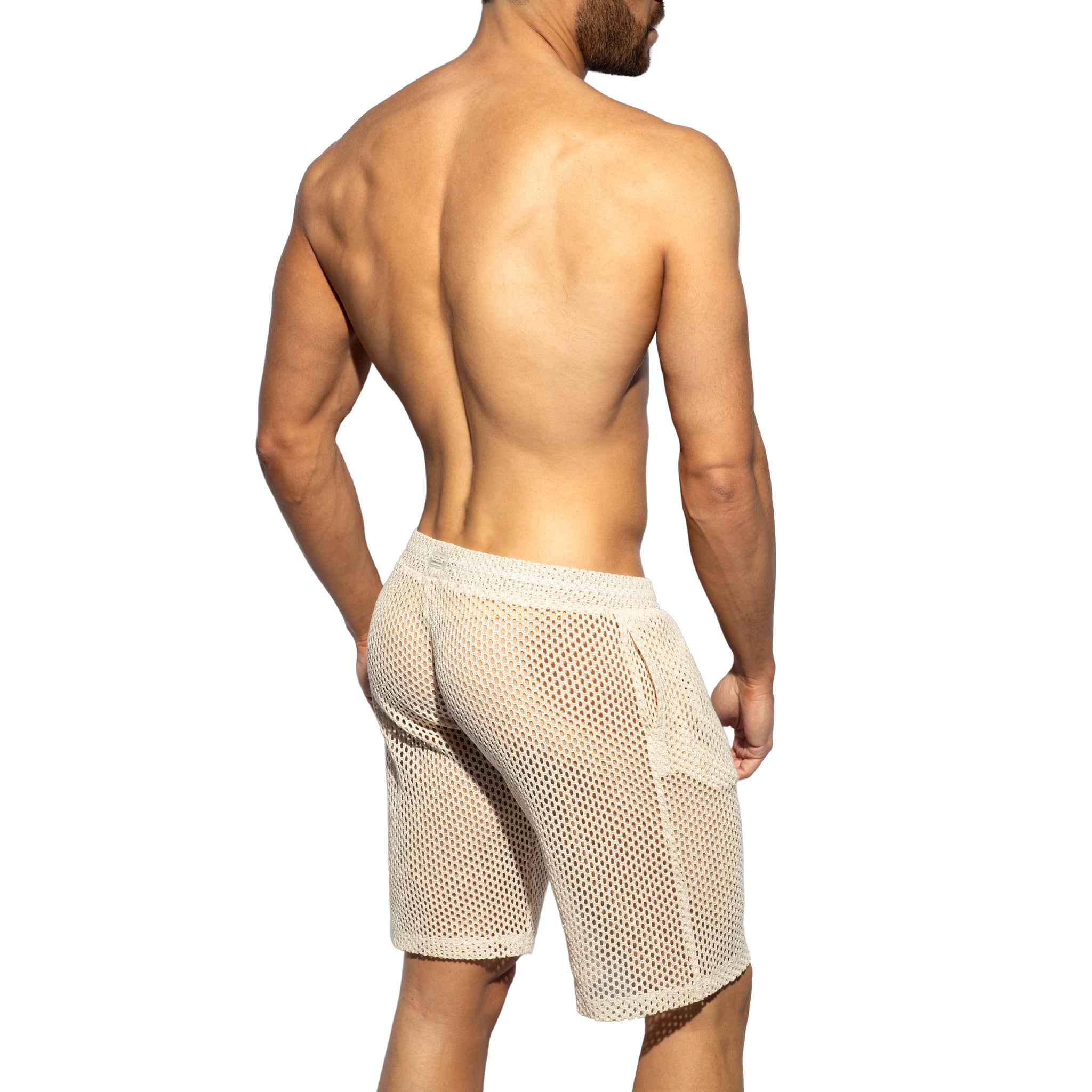 ES Collection Raw Crochet Bermudas Beige SP348