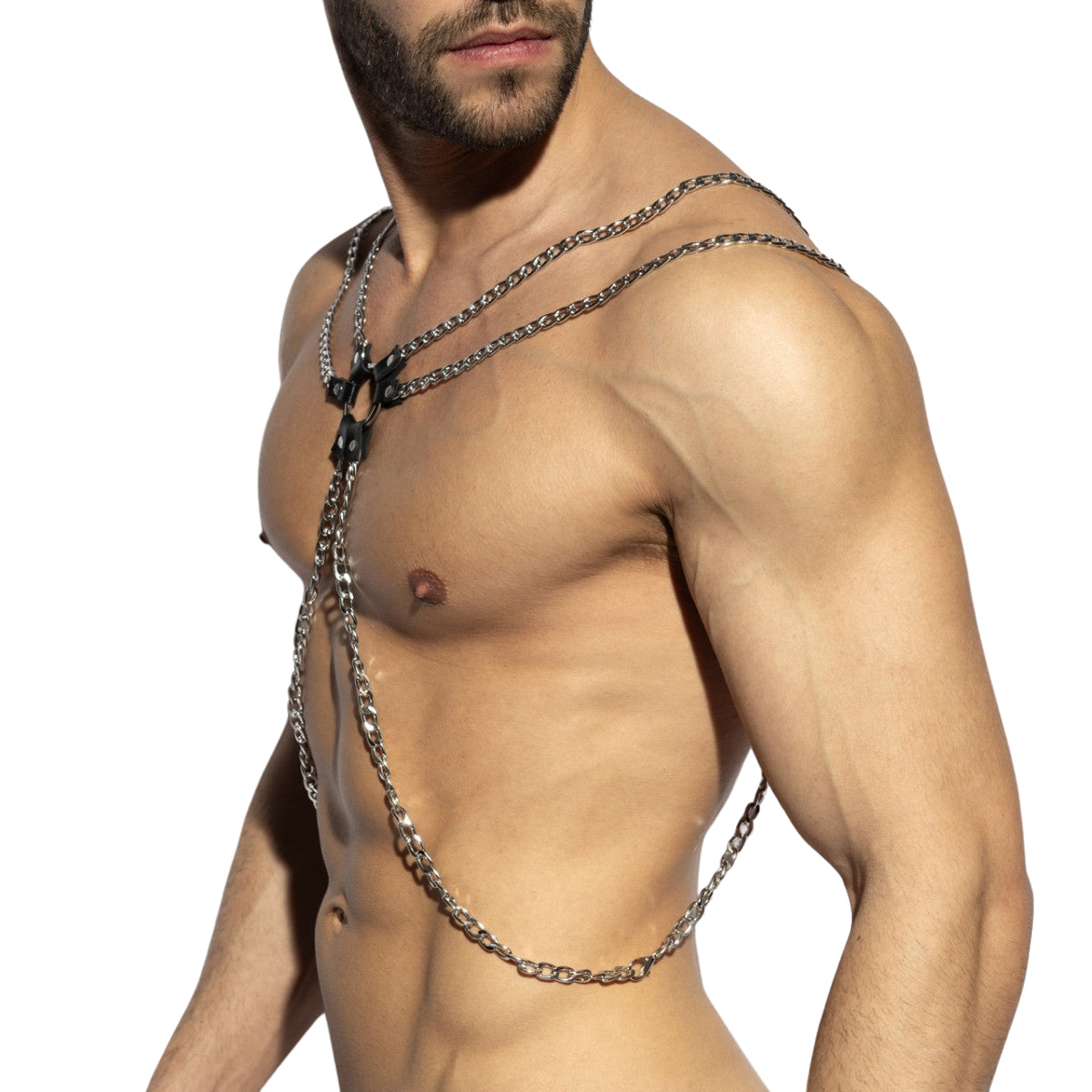 ES Collection Chain Body Harness Black AC205