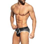 ES Collection Velvet Stripes Brief Black UN2133