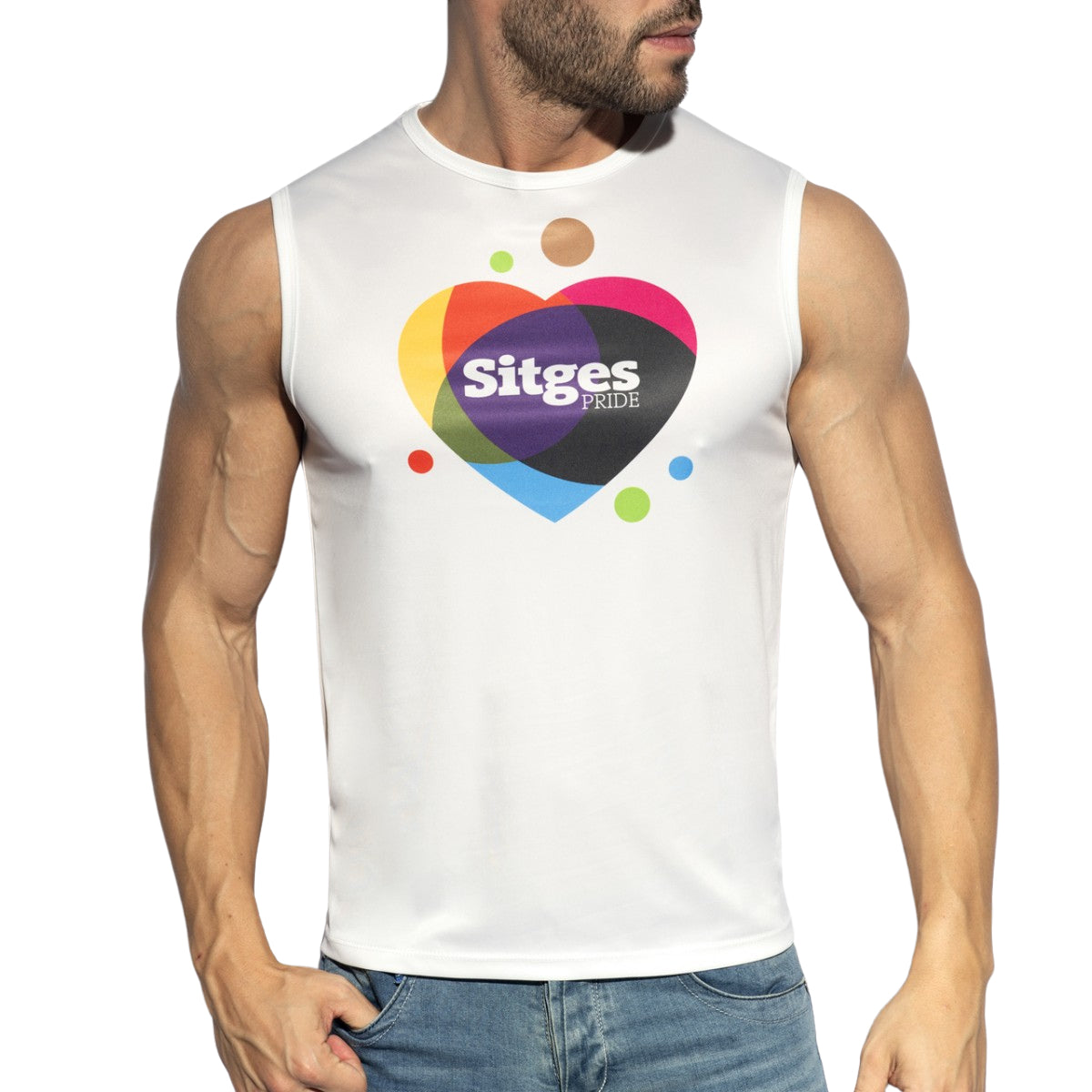 ES Collection Stiges Pride Tank Top White PU492