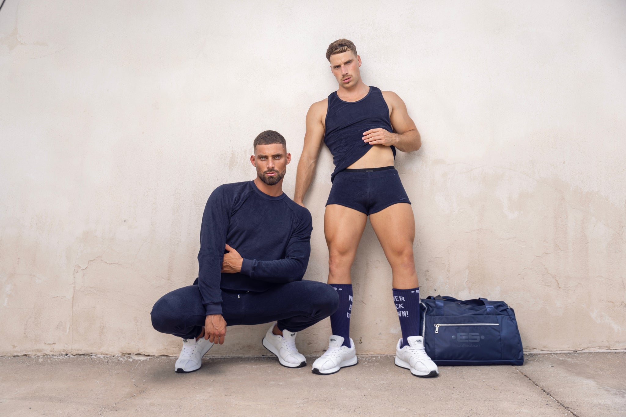 ES Collection Terrycloth Short Shorts Navy SP325