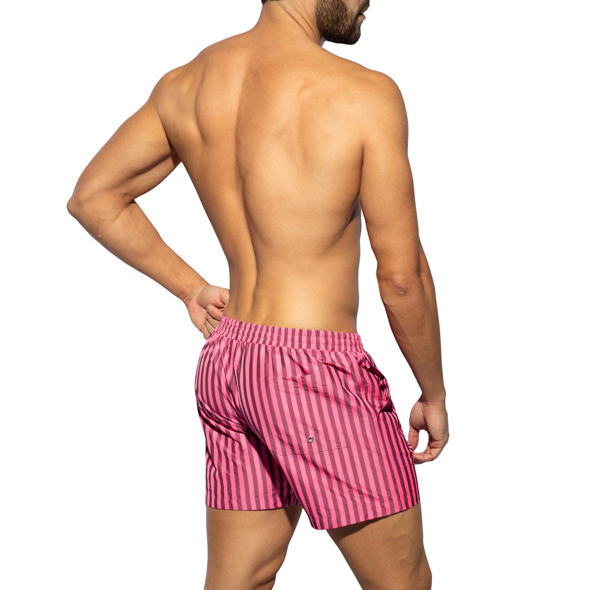 ES Collection Neon Stripes Boardshorts Neon Pink 2523