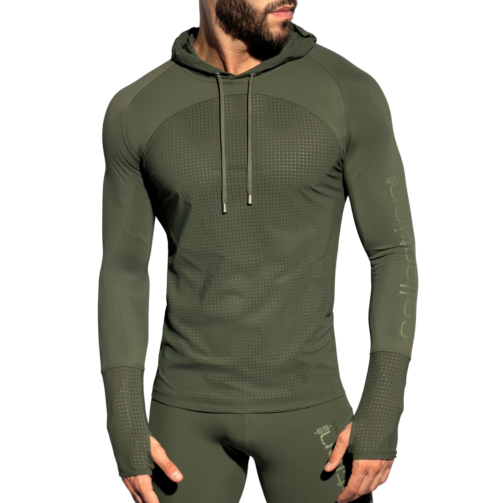 ES Collection Vertex Hoody Khaki SP350