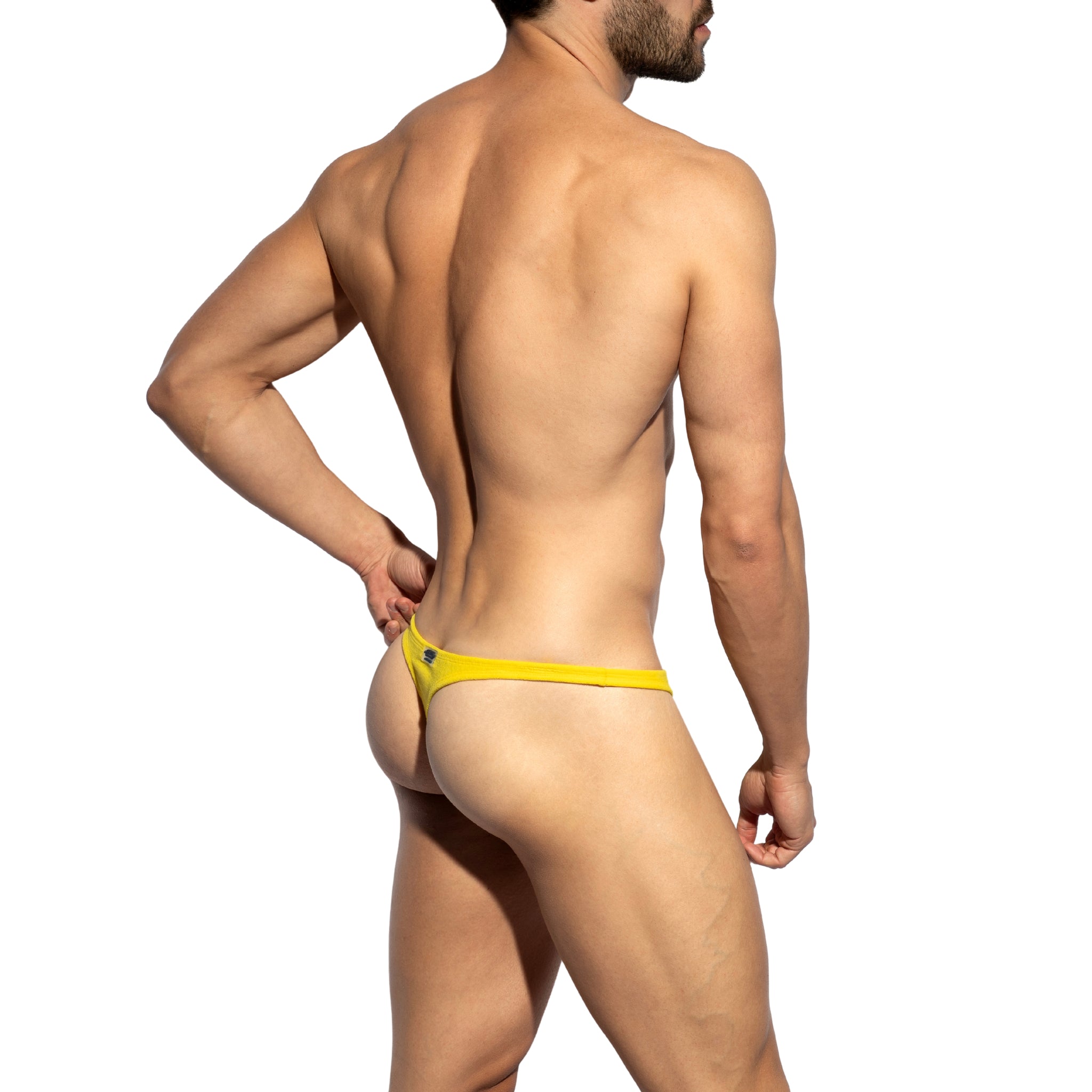 ES Collection Terrycloth Swim Thong Yellow 2620