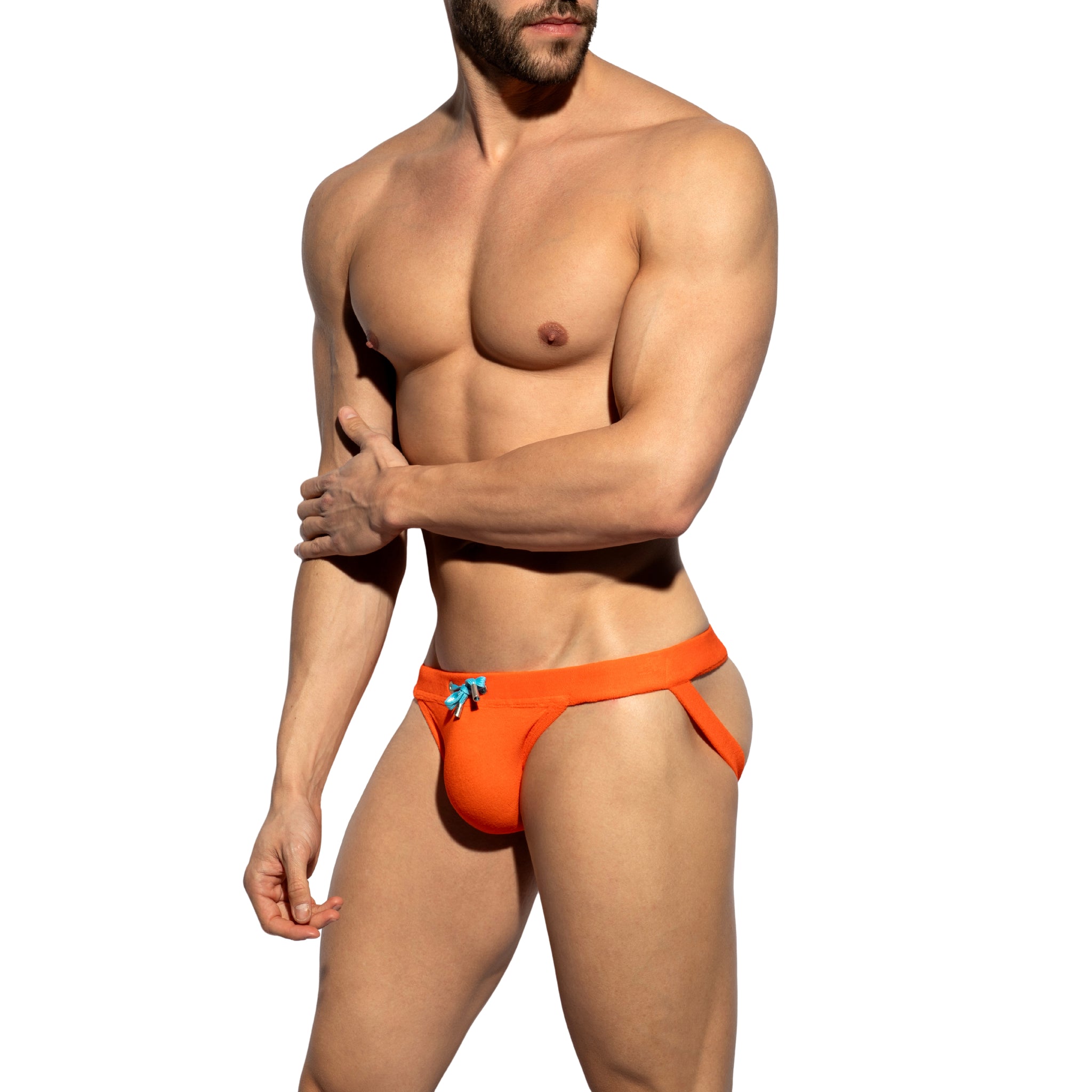 ES Collection Terrycloth Swim Jockstrap Orange 2616