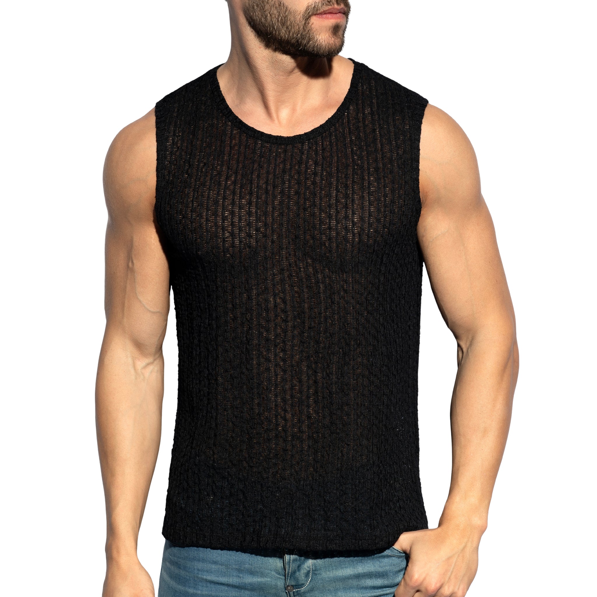 ES Collection Bobbles Tank Top Black TS372