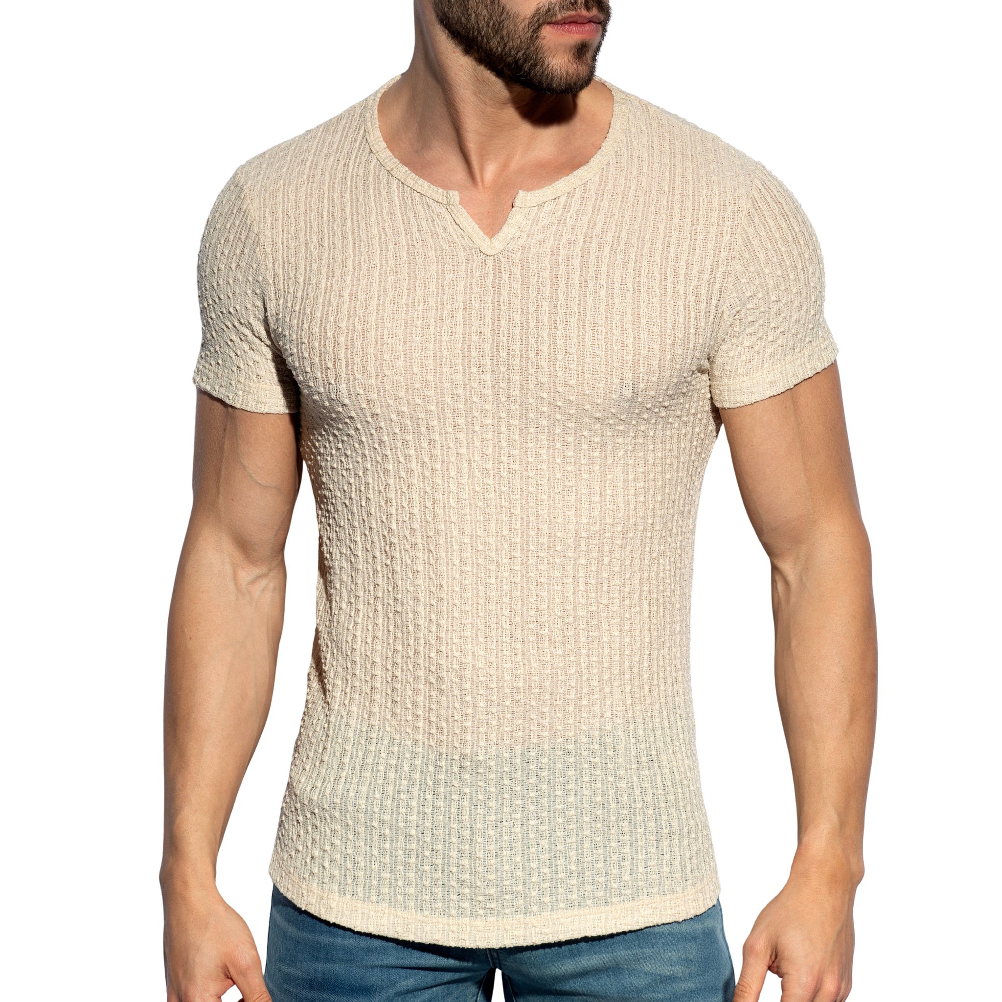 ES Collection Bobbles T-Shirt Beige TS371