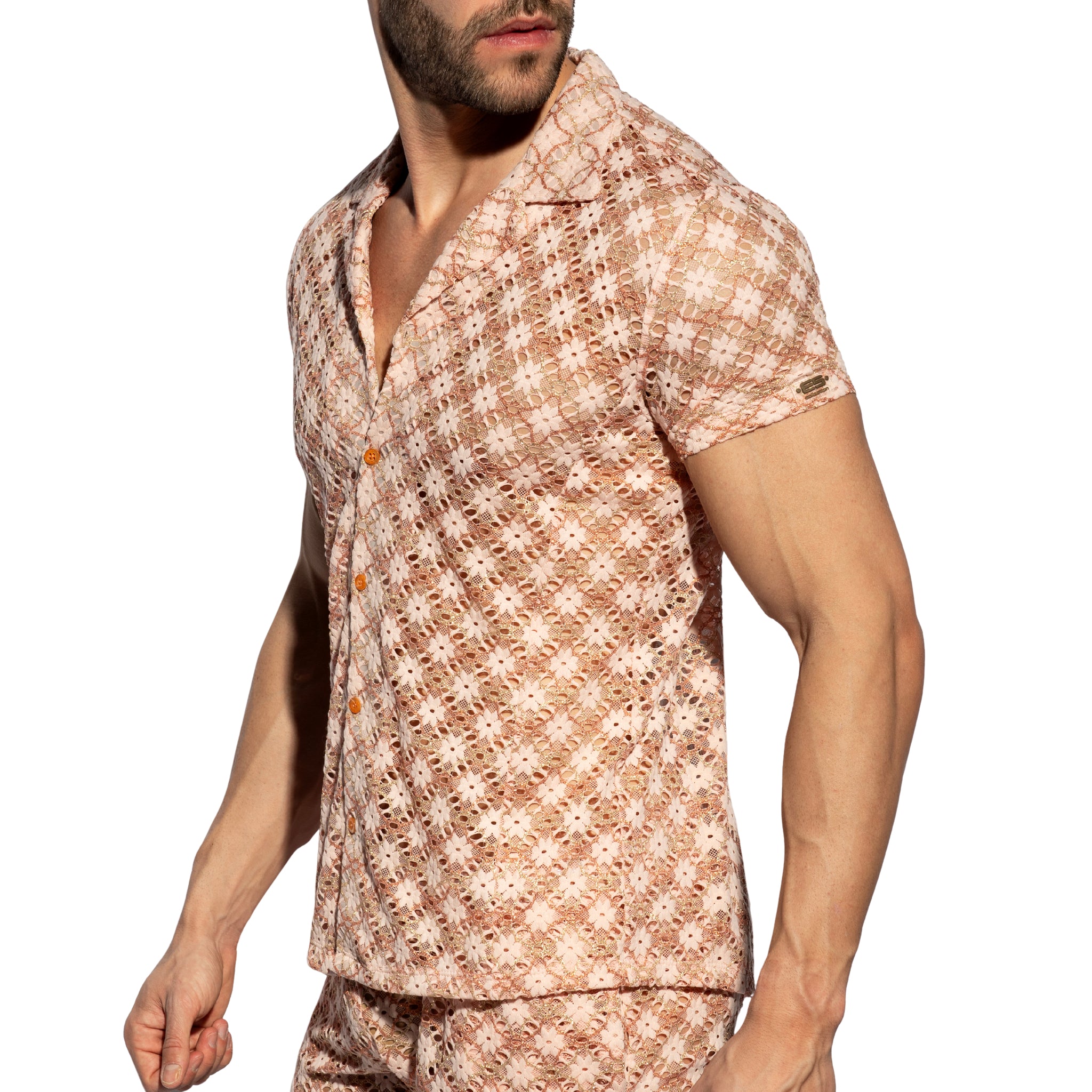 ES Collection Metallic Bloom Shirt Pink SHT037