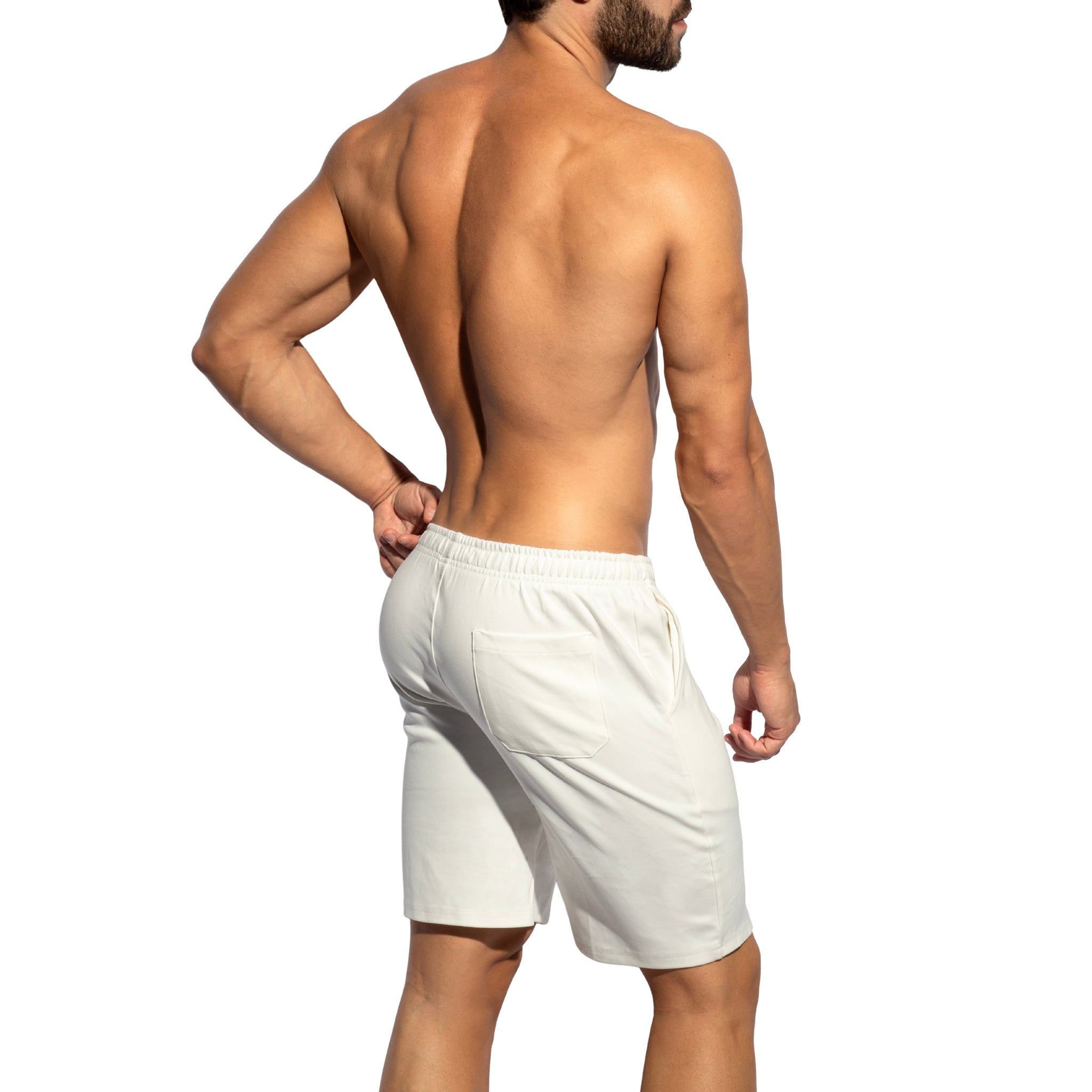 ES Collection Cotton Gym Shorts White SP360