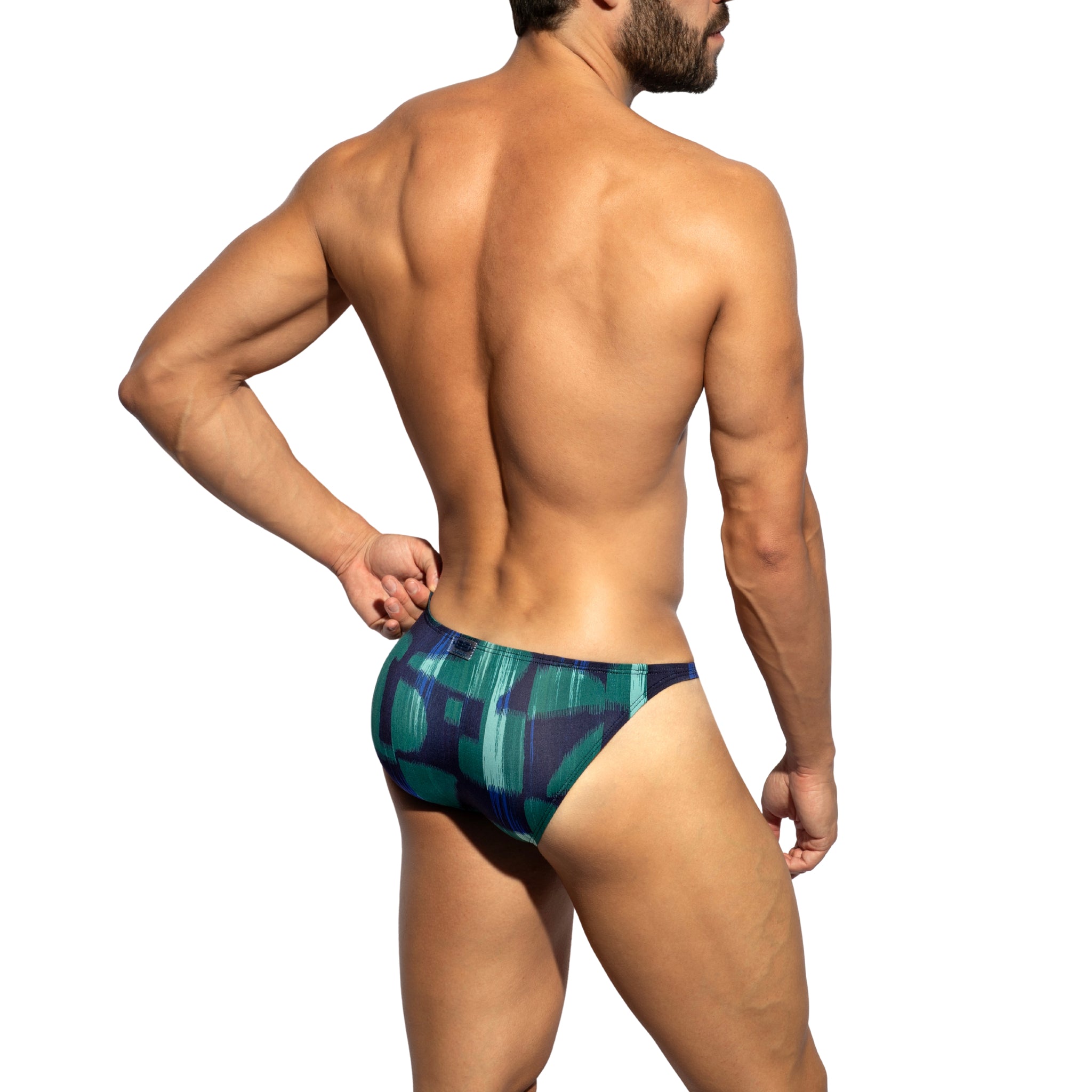 ES Collection Abstract Bikini Brief Green UN690