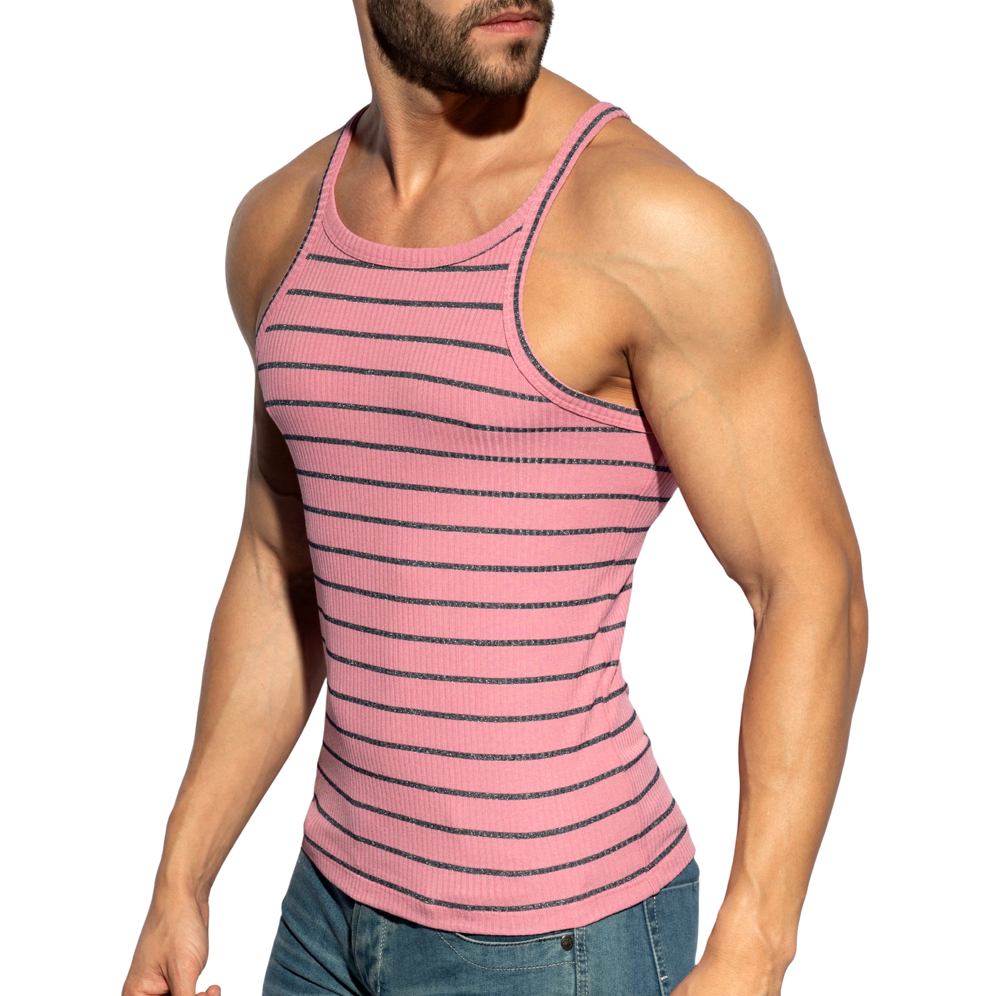 ES Collection Soft Grid Tank Top Pink TS375