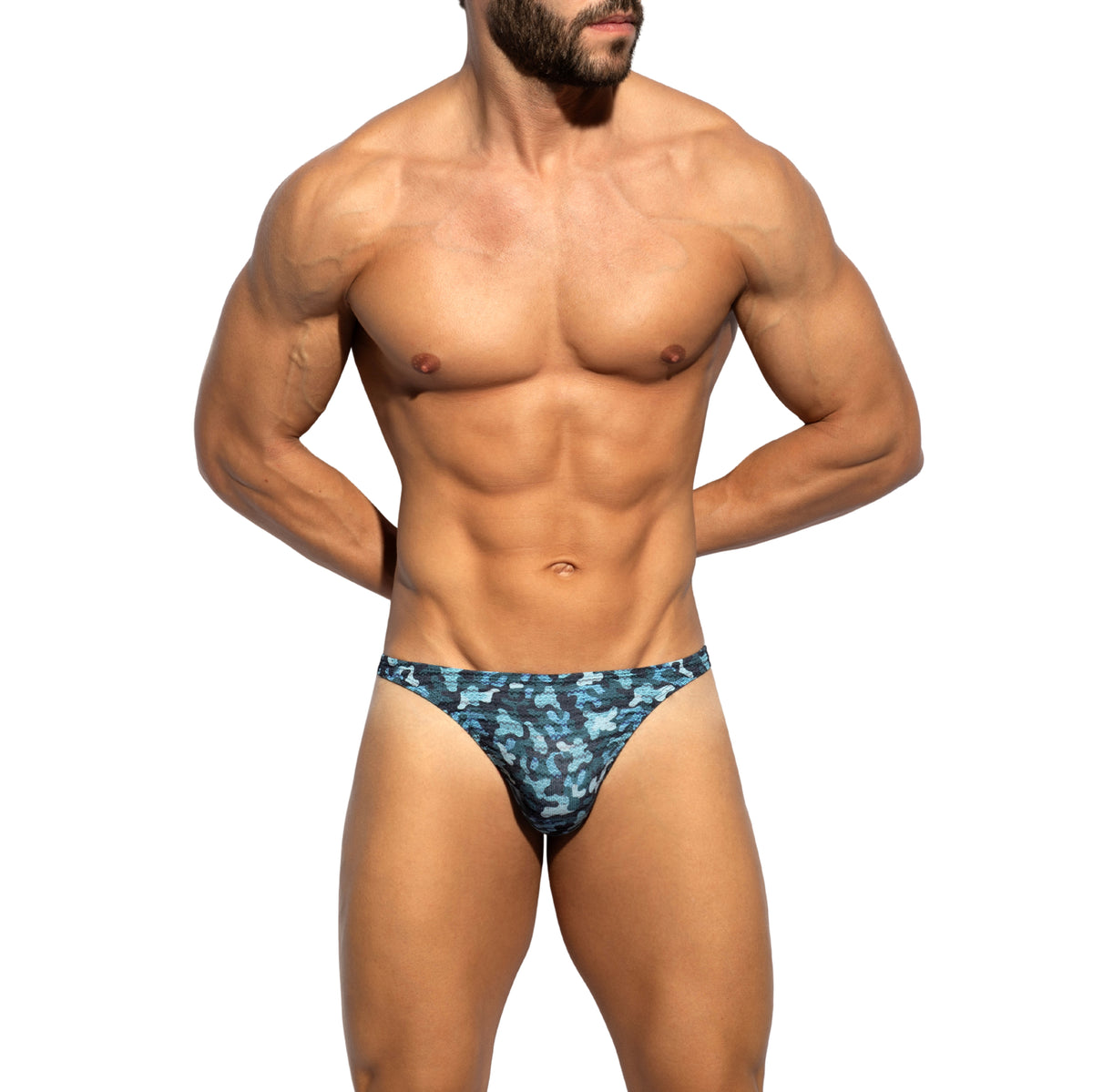 ES Collection Muddy Camo Thong Navy UN694