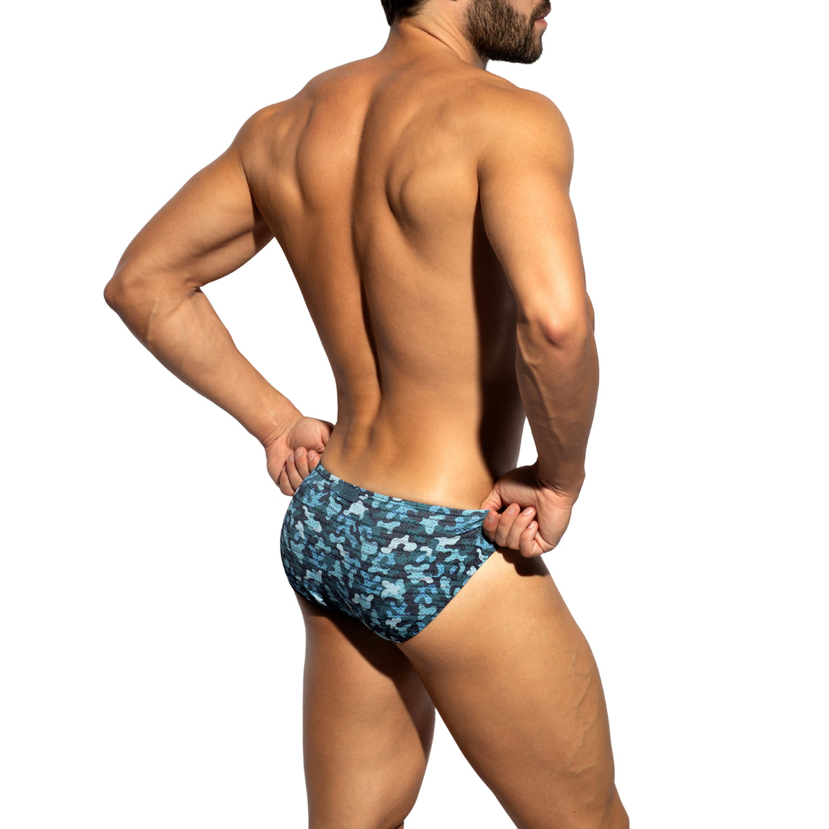 ES Collection Muddy Camo Bikini Brief Navy UN692