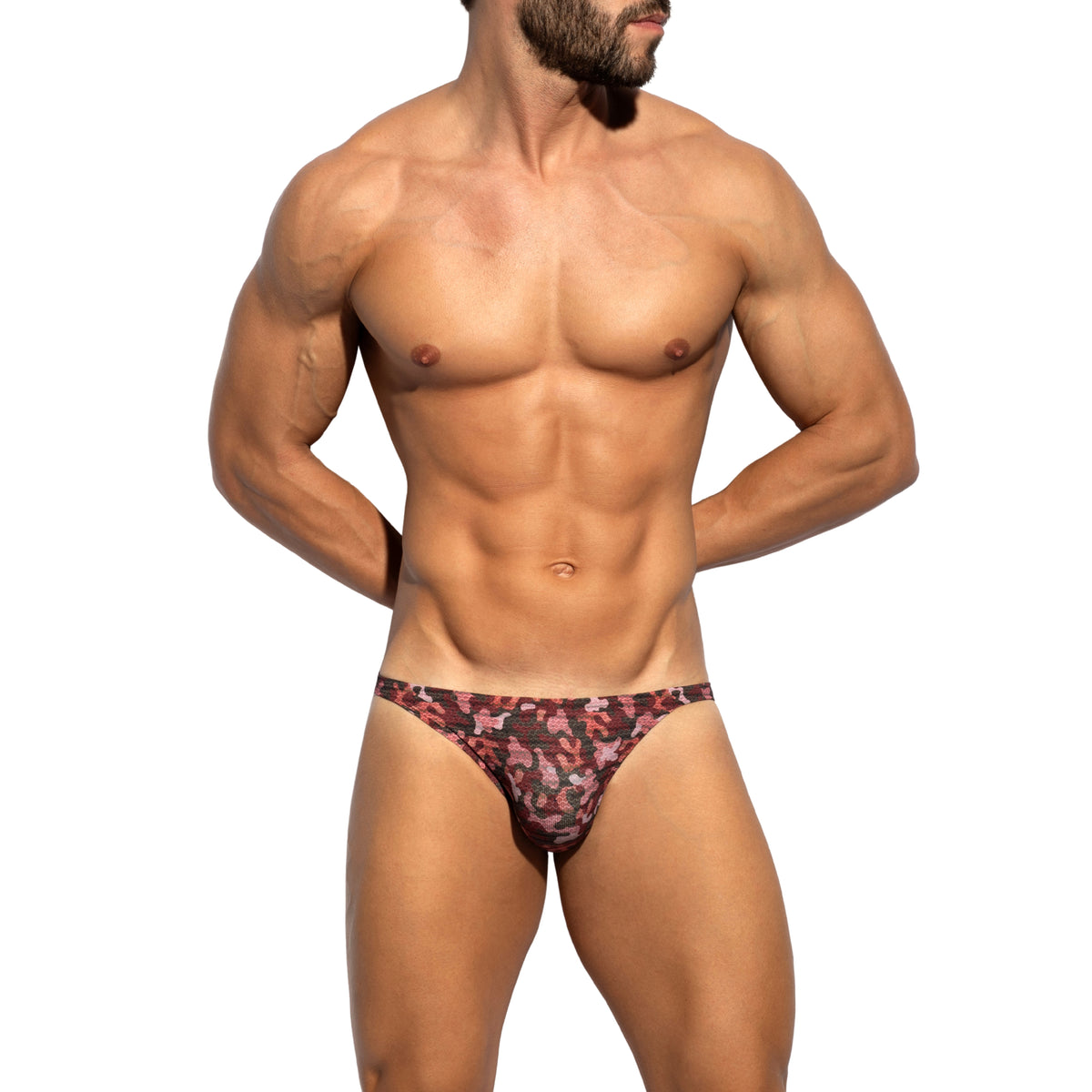 ES Collection Muddy Camo Bikini Brief Garnet UN692