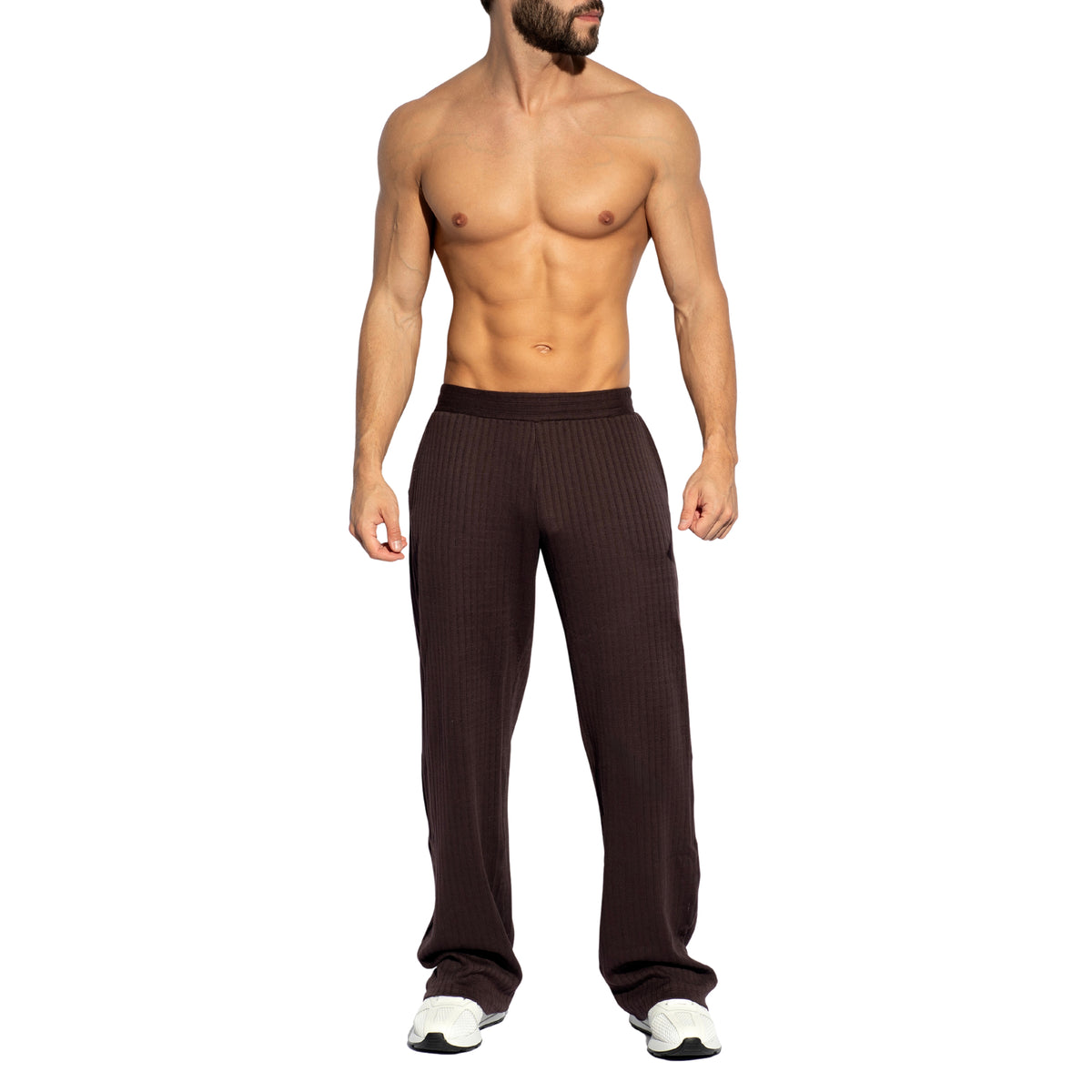 ES Collection Rustic Rib Pants Brown SP372