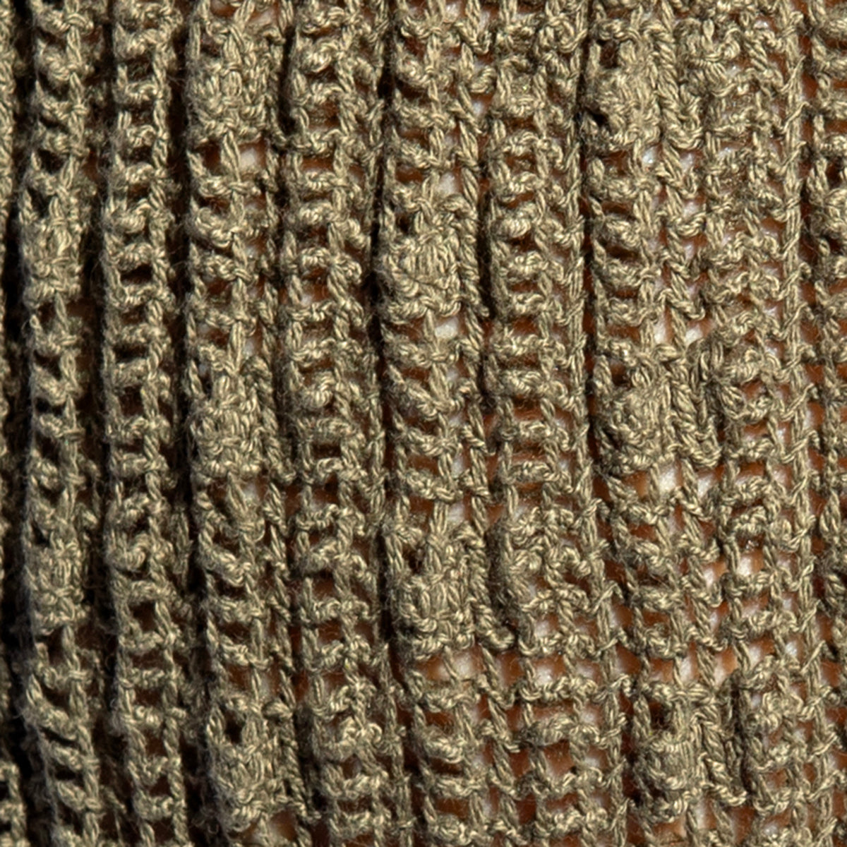 ES Collection Fuzzy Crochet Swim Mini Thong Khaki 2716