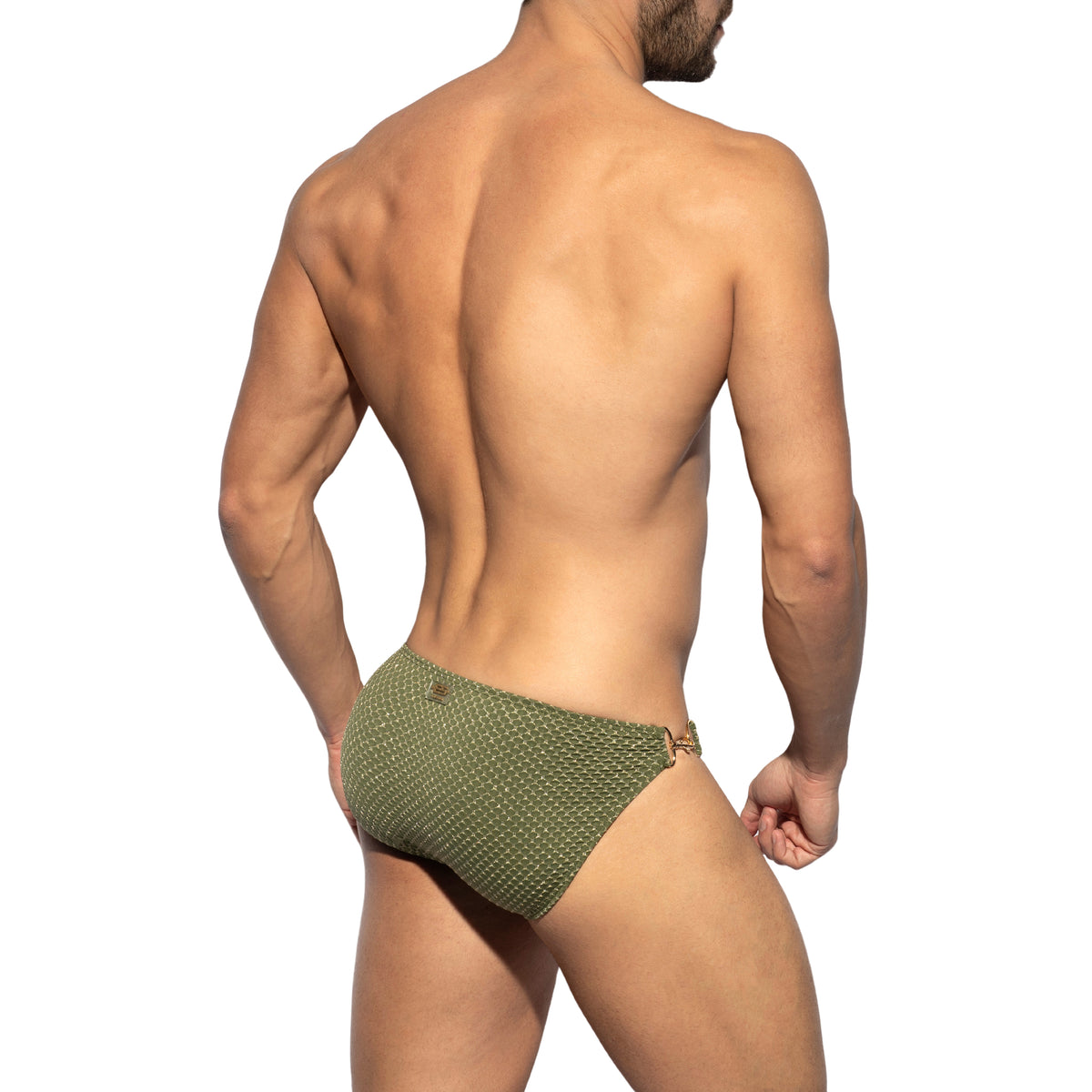 ES Collection Luxury Swim Bikini Brief Khaki 2210