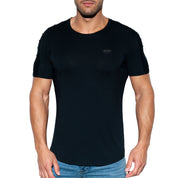 ES Collection Basic Ranglan T-Shirt Black TS245