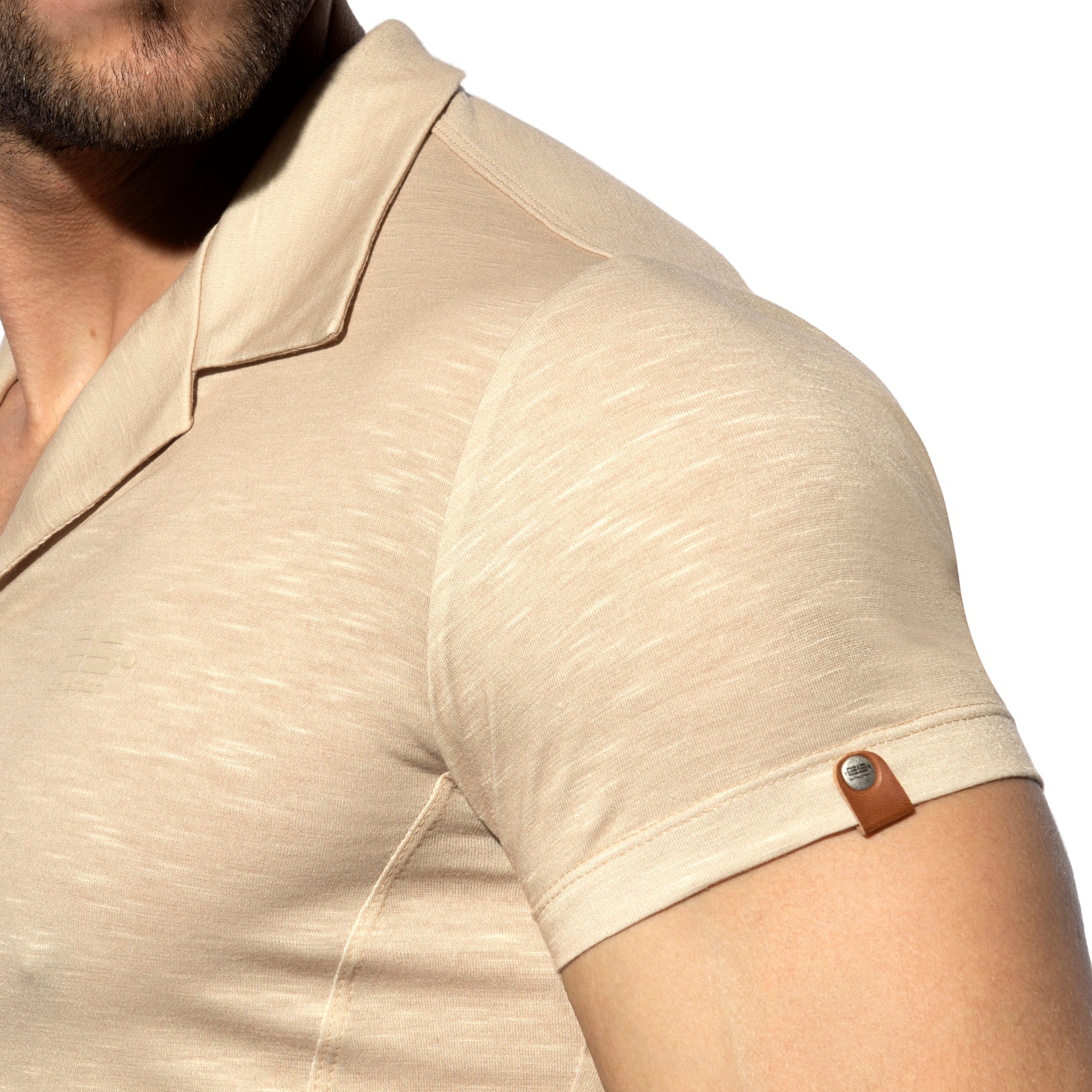 ES Collection Slim Fit Shirt Beige SHT023