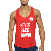 ES Collection Fit Never Back Down Tank Top Red TS169