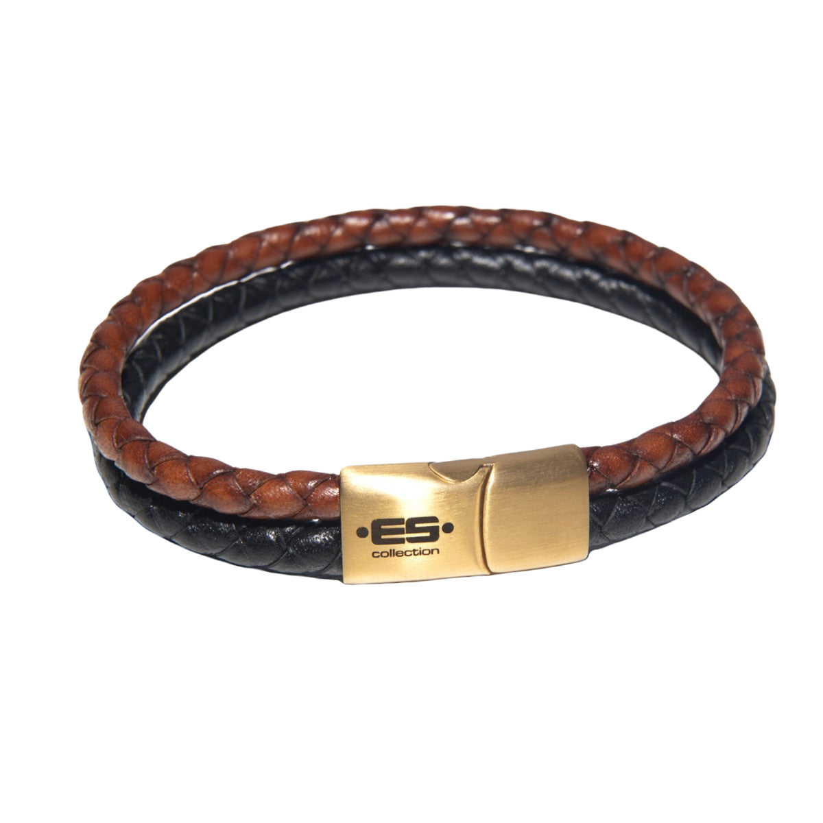 ES Collection Double Braid Bracelet Black AC185