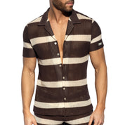 ES Collection Crochet Choco Shirt Brown SHT031