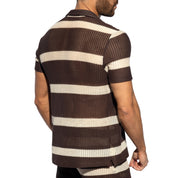 ES Collection Crochet Choco Shirt Brown SHT031