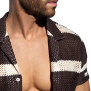 ES Collection Crochet Choco Shirt Brown SHT031