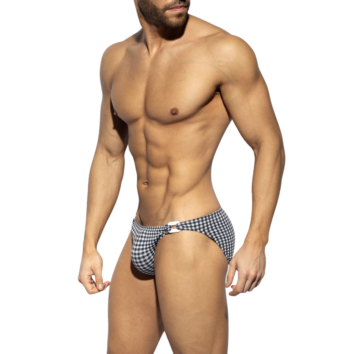 ES Collection Vichy Swim Bikini Brief Navy 2511