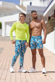 ES Collection Mesh-Long Sleeves T-Shirt Neon Yellow TS304