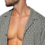 ES Collection Glen Shirt Charcoal SHT033