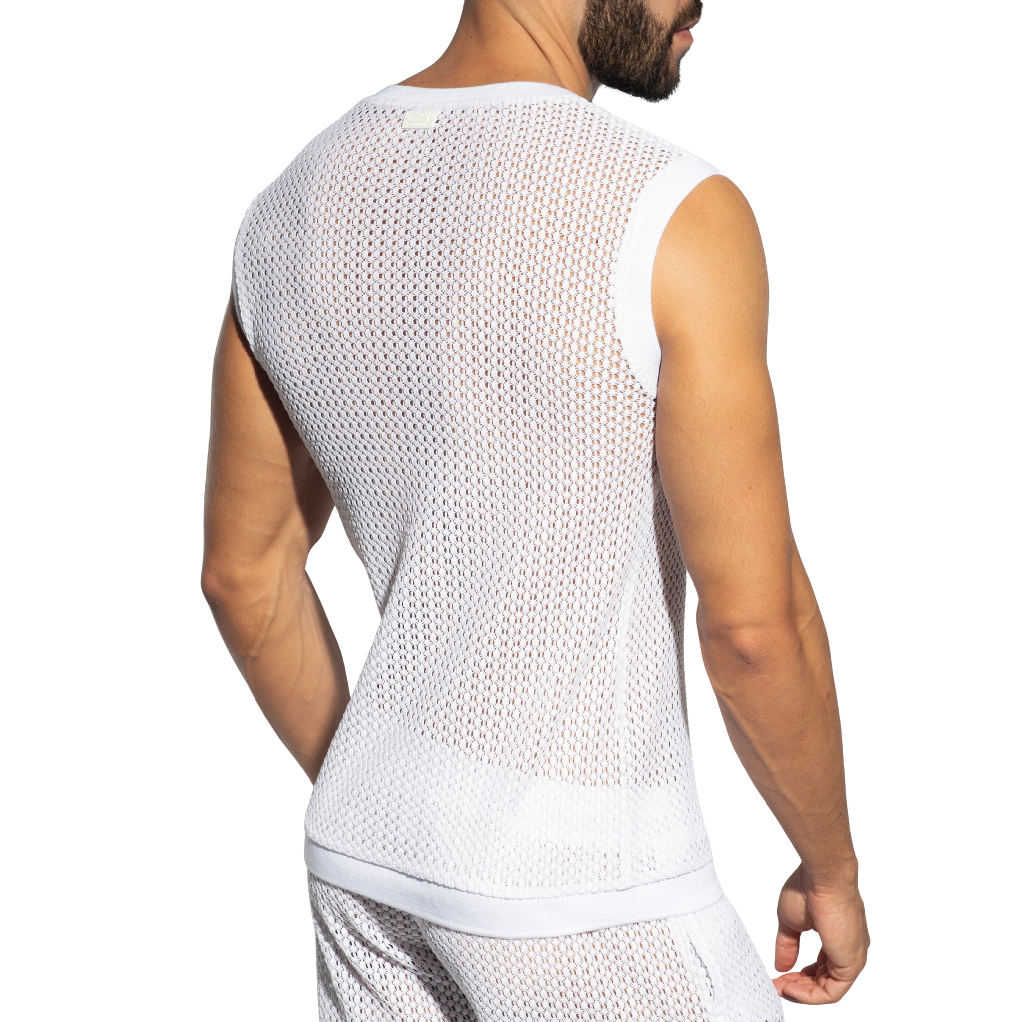 ES Collection Brisa V-Neck Vest T-Shirt White TS357