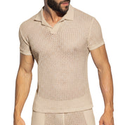 ES Collection Brisa Polo Shirt Beige POLO36