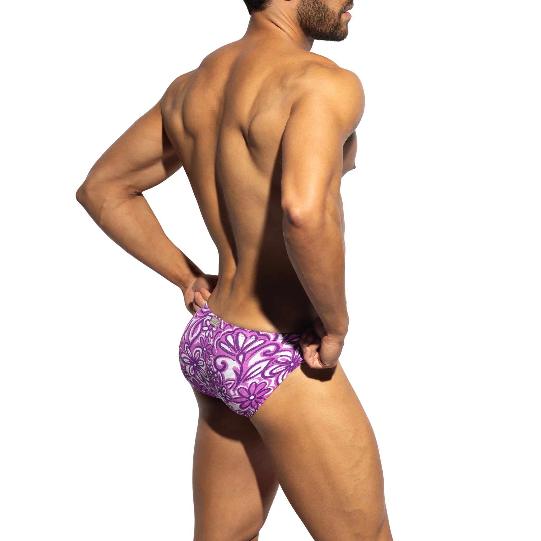 ES Collection Van Gogh Flowers Bikini Brief Violet UN651