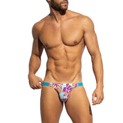 ES Collection Garden Rib Bikini Brief Turquoise UN653